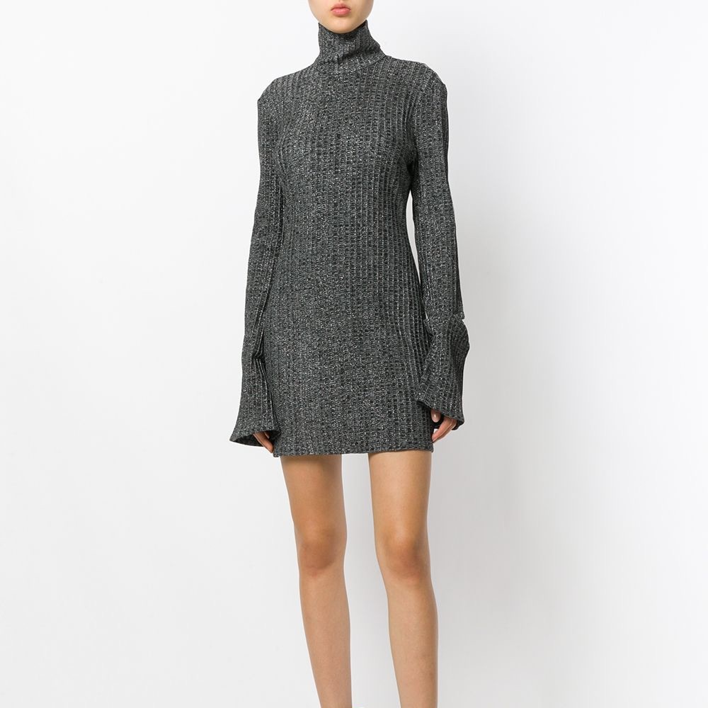 Ellery Ribbed Roll Neck Dress - Picture 3 of 6